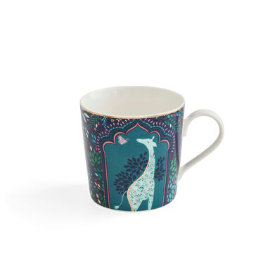 Sara Miller India Giraffe's Courtyard Mug